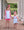 Hazel Short Set- Aqua Stripe/Pink