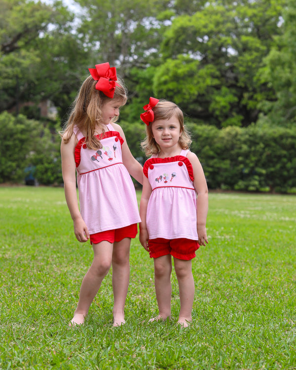 Mouse Embroidery Bloomer Set