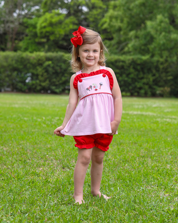 Mouse Embroidery Bloomer Set