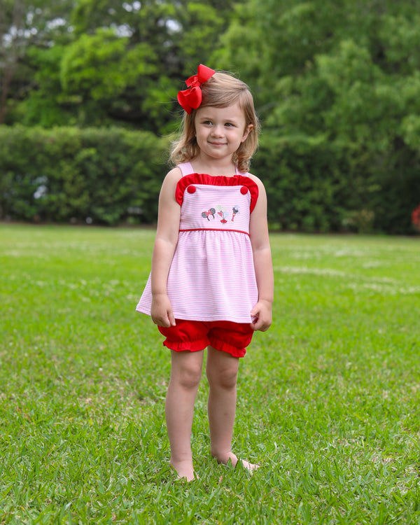 Mouse Embroidery Bloomer Set
