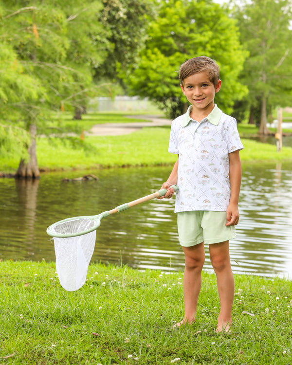 Gone Fishin' Polo Short Set
