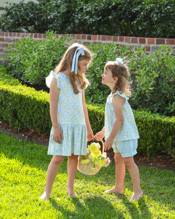 Blooming Floral Ruffle Bloomer Set