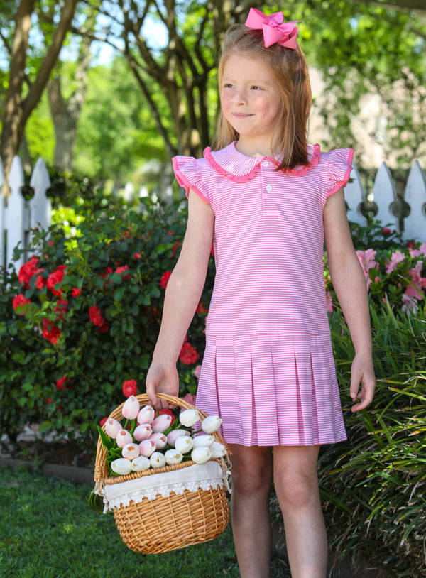 Camilla Dress- Pink Stripe