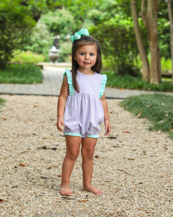 Josie Bubble- Lavender Stripe/Mint