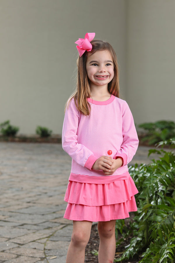 Reagan Top- Pink Stripe