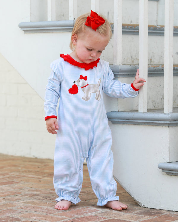 Puppy Love Ruffle Romper
