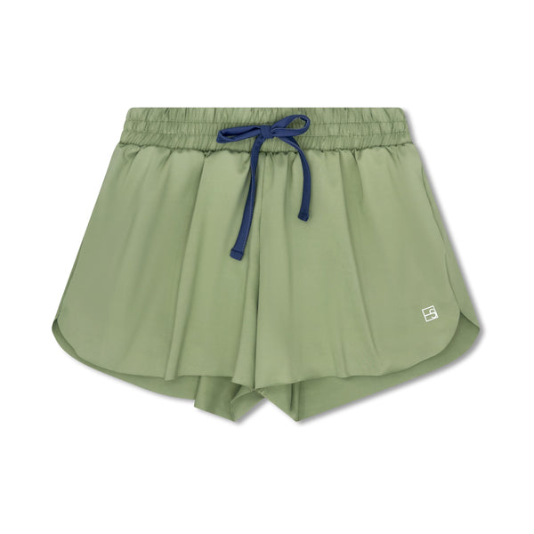 Tatum Short- Pistachio Green, Baton Rouge Blue
