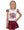 Shimmer Ruffle Sequin Cheer Top- Maroon