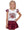 Gathered Skort- Maroon Shimmer