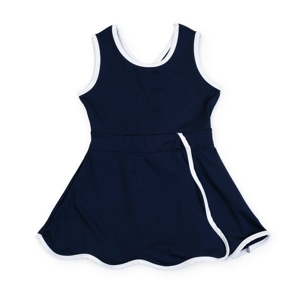 Taylor Performance Dress- Navy