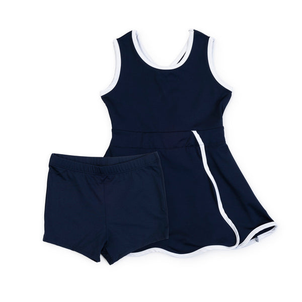 Taylor Performance Dress- Navy
