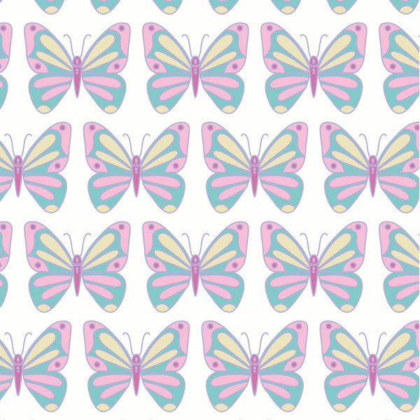 Taylor Performance Dress- Peace Love Butterflies Pink Multi