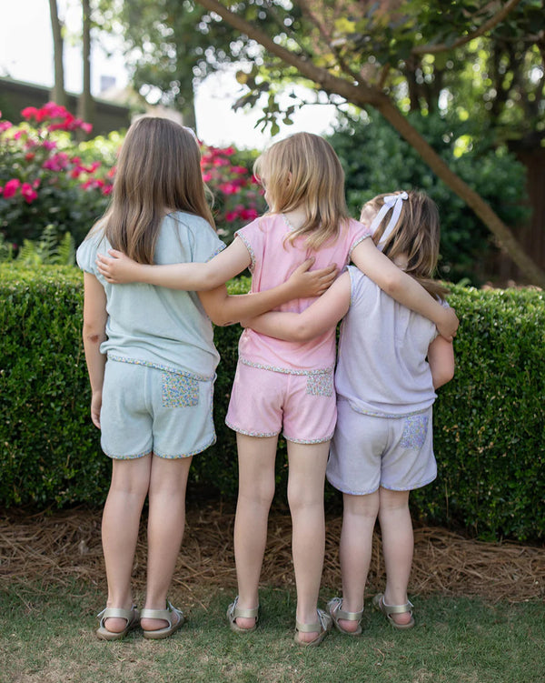 Terry Short Set- Pink