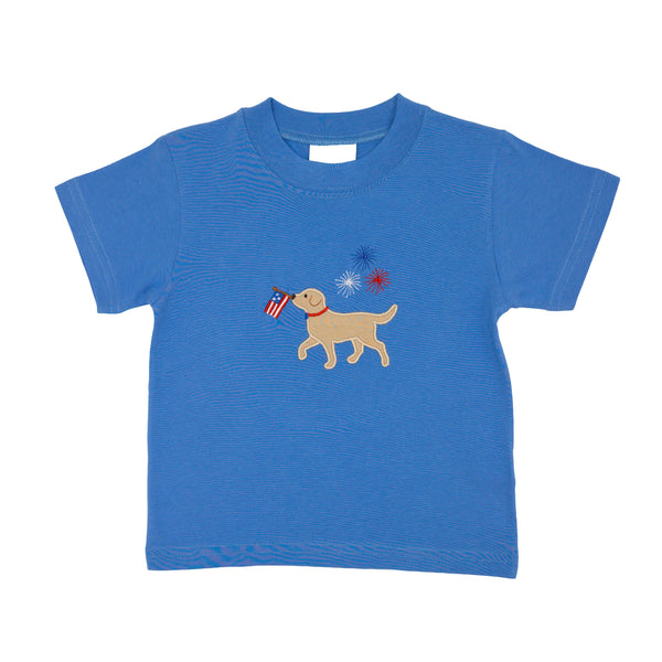 All-American Puppy Shirt- Blue