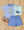 Chambray Knit Shorts W/ Pocket
