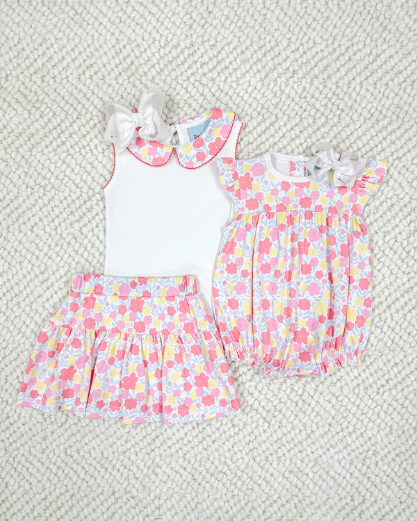 Spring Floral Ruffle Bubble