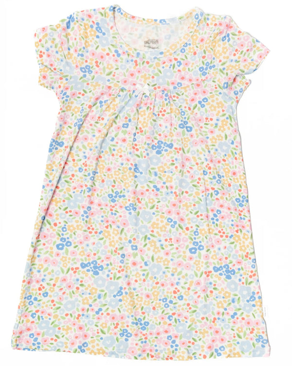 Multi-Colored Flower Bamboo Dress