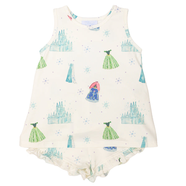 Rosie Ruffle Back Sadie Claire Short Set- For the First Time in Forever