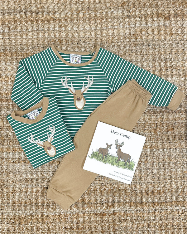Deer Applique Jogger Set