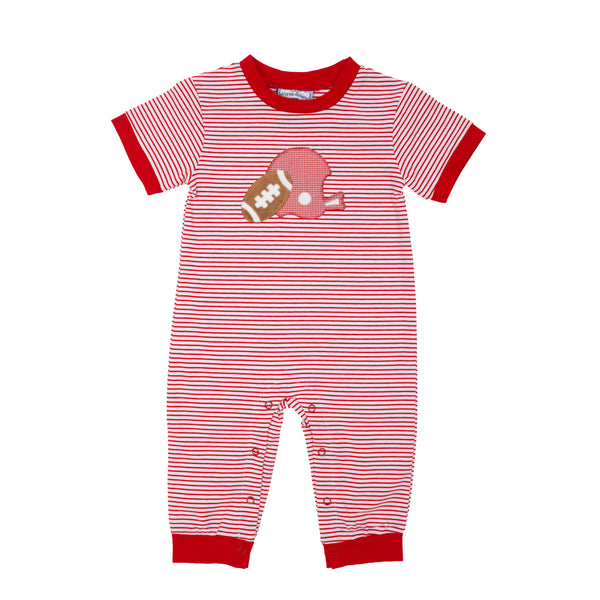 Football Romper- Red