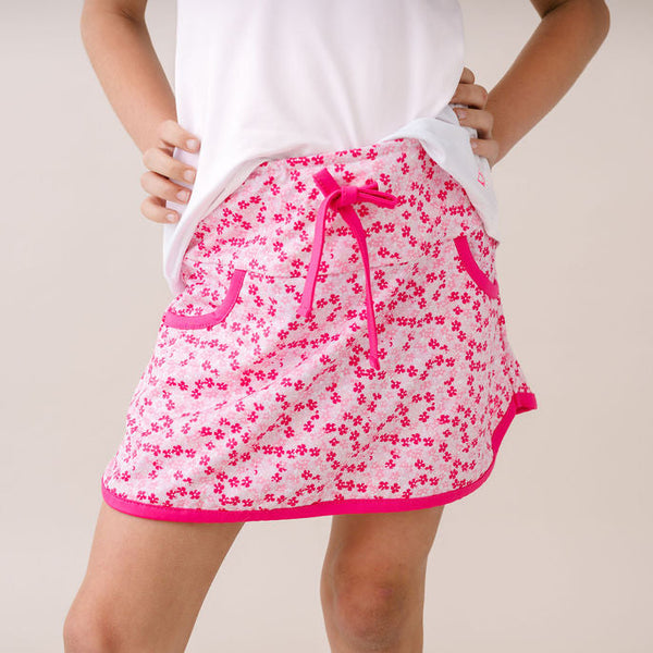 Tiffany Skort- Pink Petals, Totally Turquoise