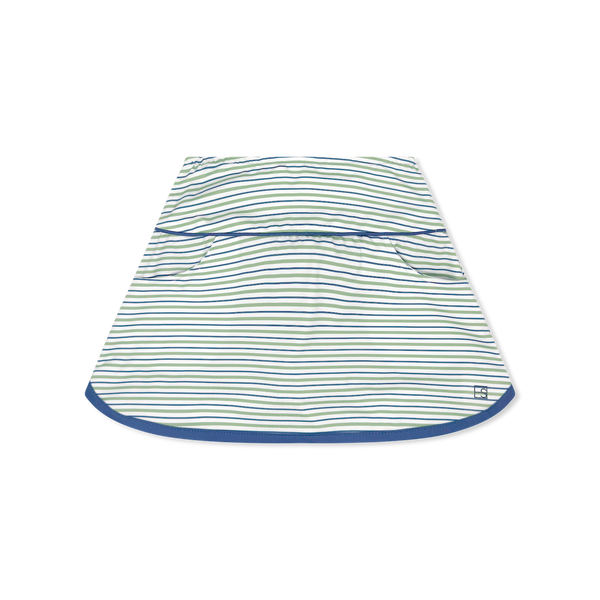 Teagan Tennis Skort- Pistachio Green Stripe