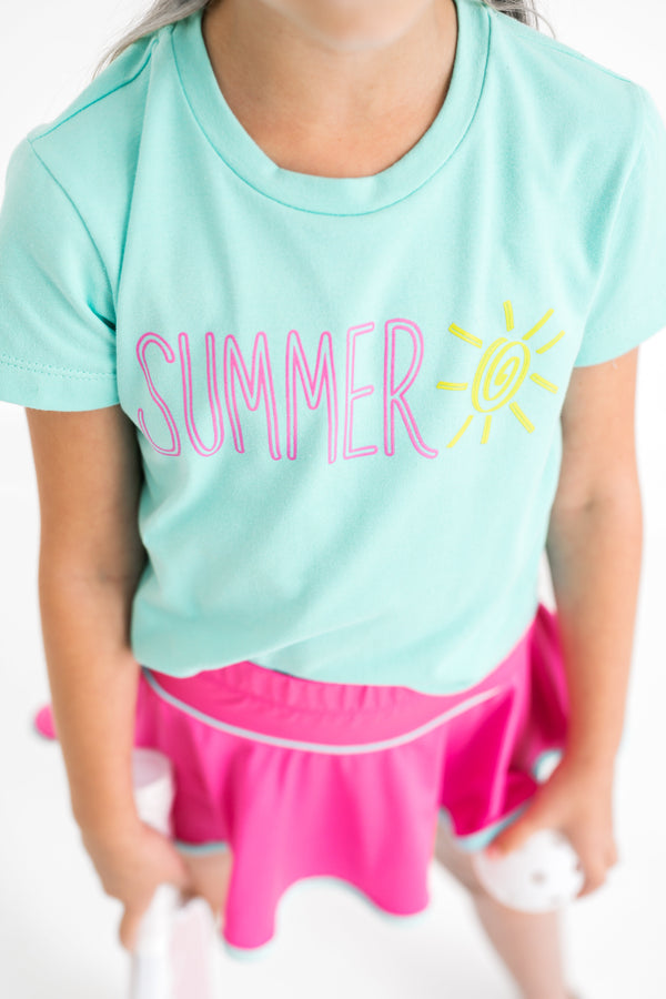 Totally Tee - Totally Turquoise Knit, Summer