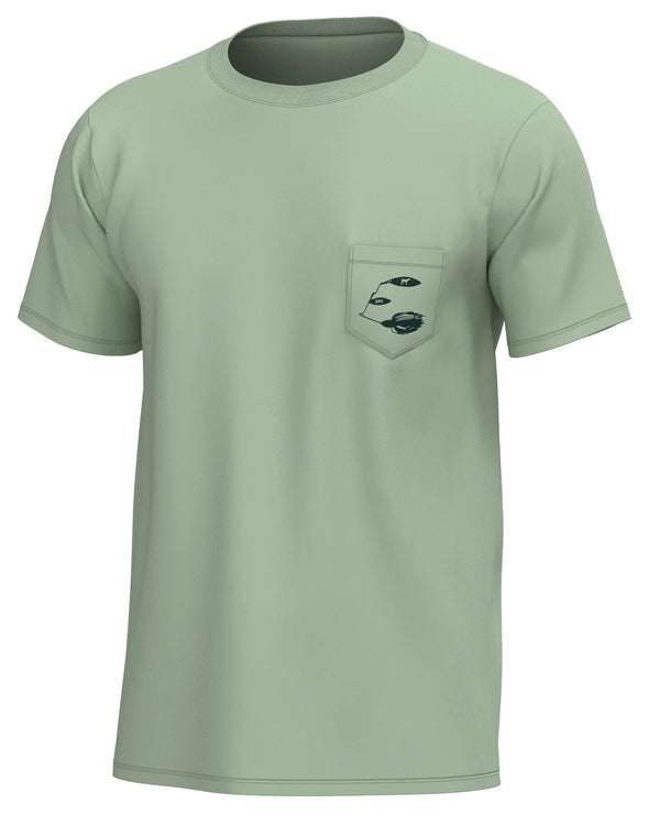 Youth Largemouth Bass Tee- Smoke Green