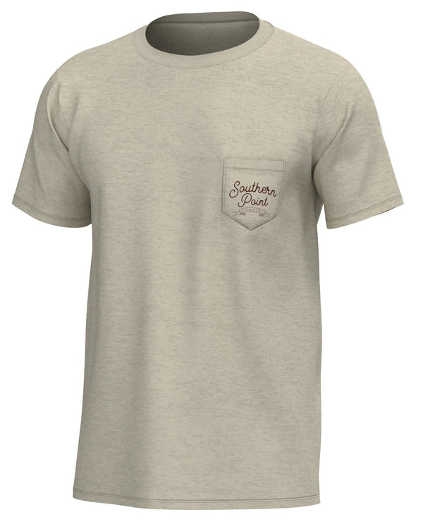 Youth Camo Badge Tee- Cloud Cream