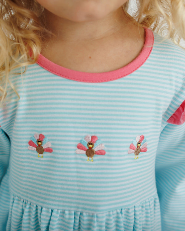 Turkey Ruffle Pants Set
