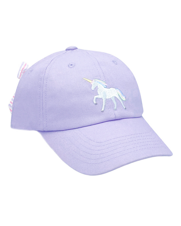 Rainbow Unicorn Bow Baseball Hat