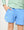 Sky Blue Baseline Stripe Super Short