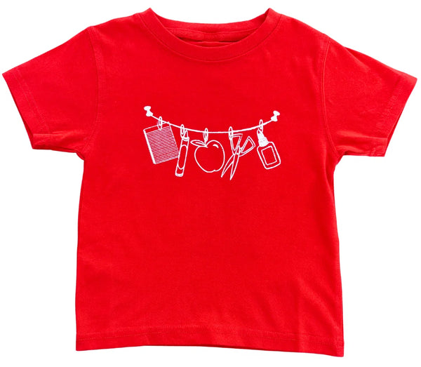 Red School Supplies T-Shirt