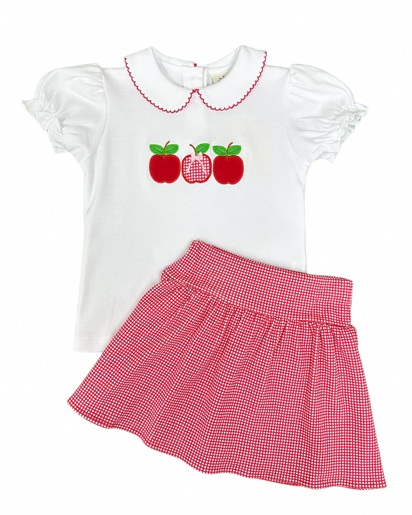 Interlock Skort- Red Gingham