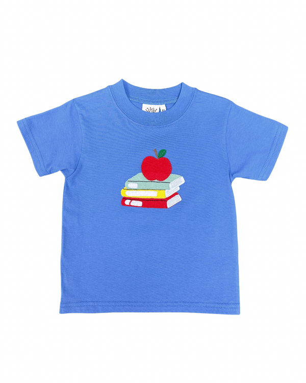 Apple W/ Stacked Books Shirt