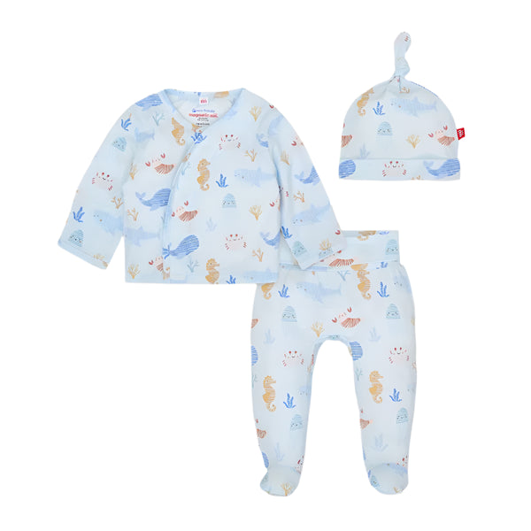 Deep Sea Jubilee Kimono Set W/ Hat