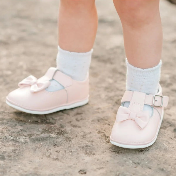Minnie Bow Leather Mary Jane- Pink