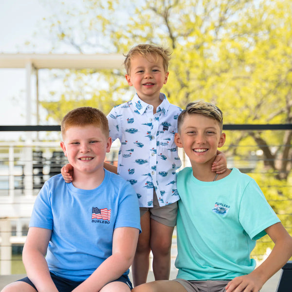 Youth Performance Button Up- Lake Weekend