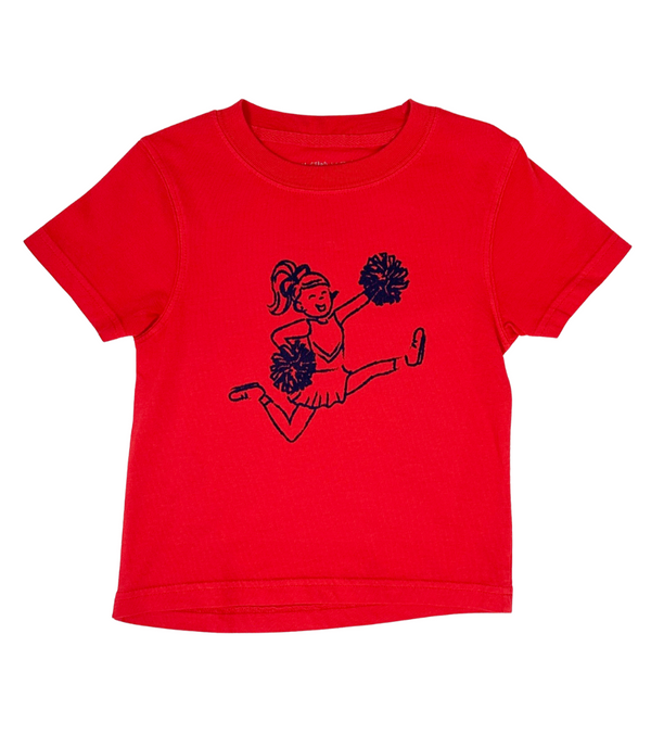 Red/Navy Cheerleader T-Shirt