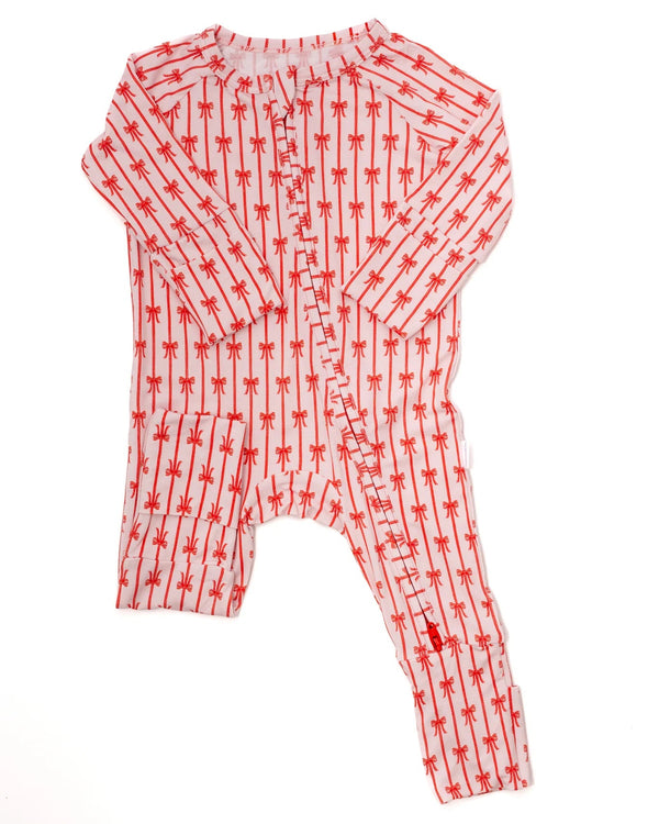Holiday Bows Sleep Romper