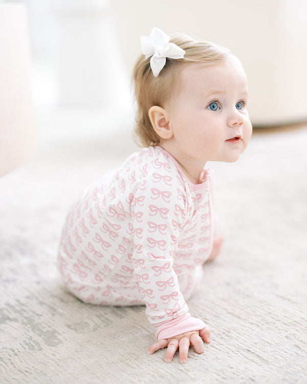 Bow Sleep Zip Romper
