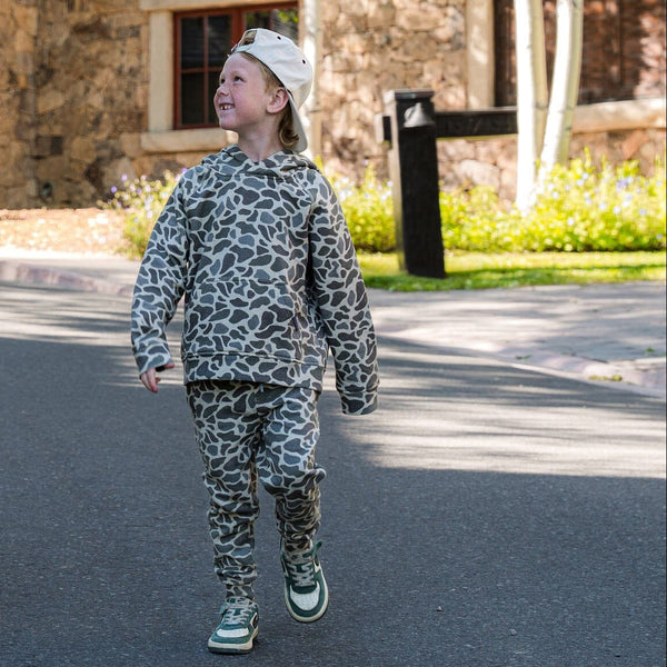 Youth Fleece Jogger- Classic Deer Camo