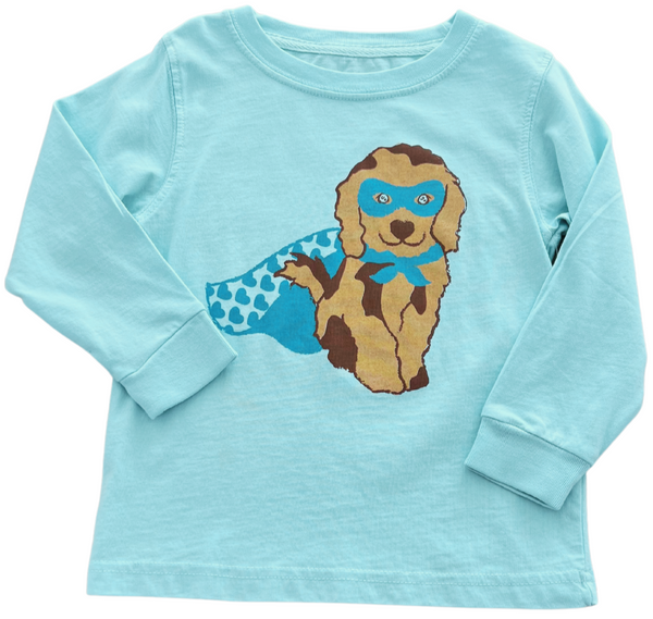 LS Light Blue Super Dog T-Shirt