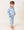 Blue Vintage Santa Pajama Set