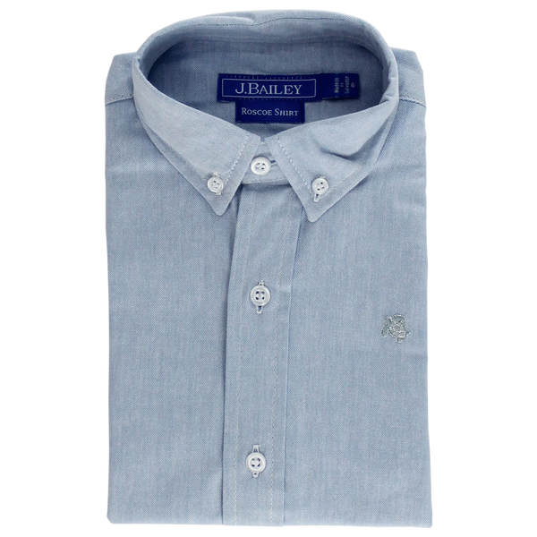 Roscoe Button Down- Blue Oxford