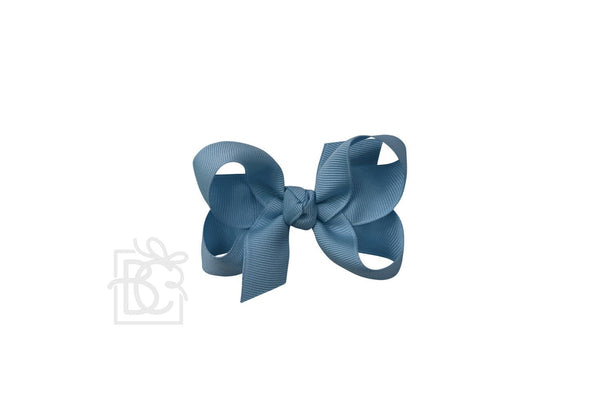Grosgrain Bow On Clip- Williamsburg Blue