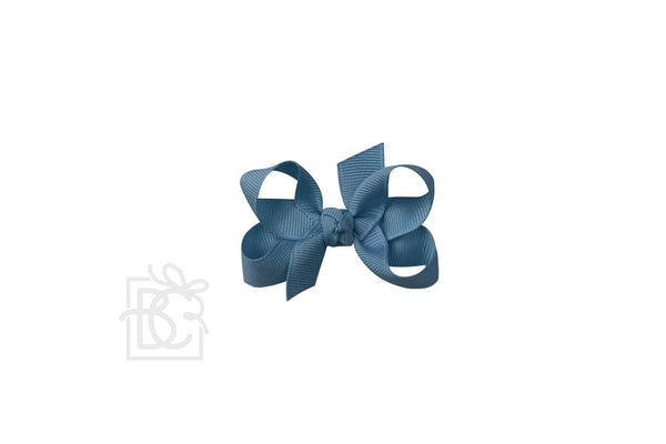 Grosgrain Bow On Clip- Williamsburg Blue