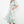 Puff Sleeve Floral Maxi Dress- Light Blue