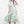 Puff Sleeve Floral Maxi Dress- Light Blue