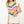 Short Sleeve Multi Color Knit Top